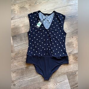 Tommy Hilfiger Dark Blue Polka Dot Top